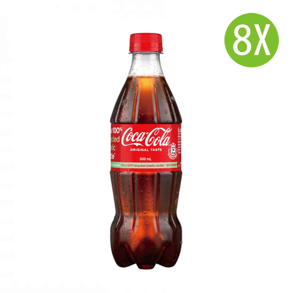 8X 可口可樂汽水 膠樽裝 500mlx8