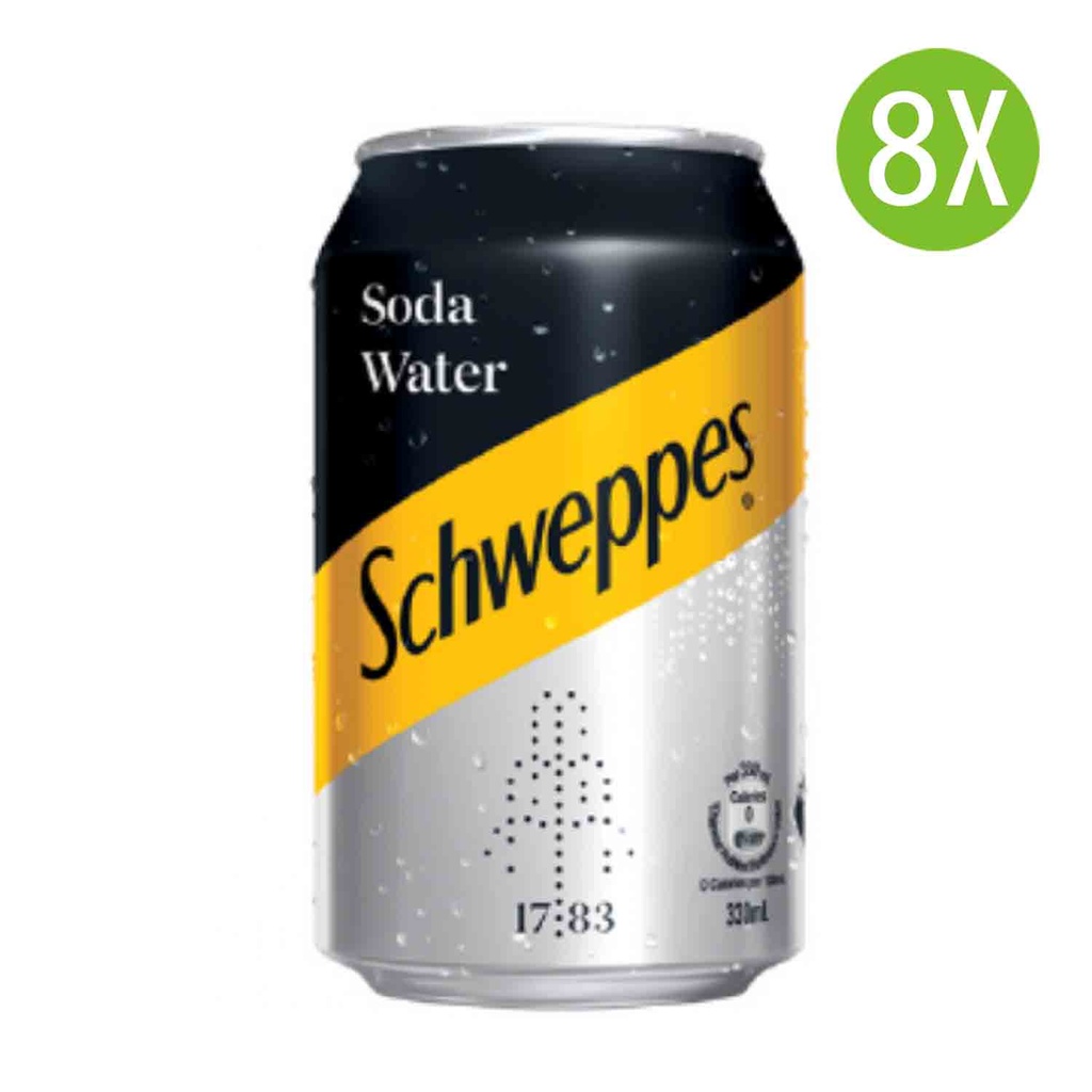 8X 玉泉 梳打水 罐裝 330mlx8