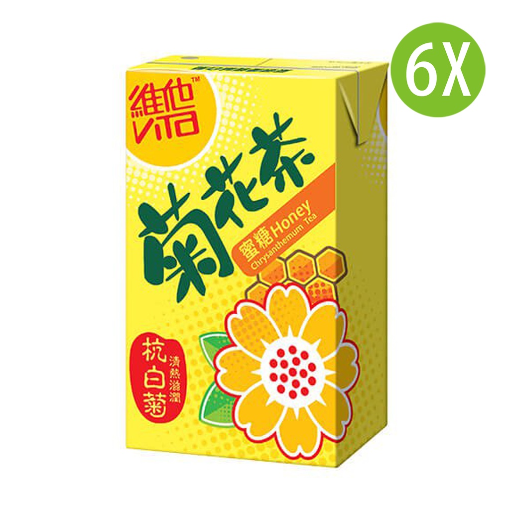 6X 維他 蜜糖菊花茶 紙包裝 250mlx6