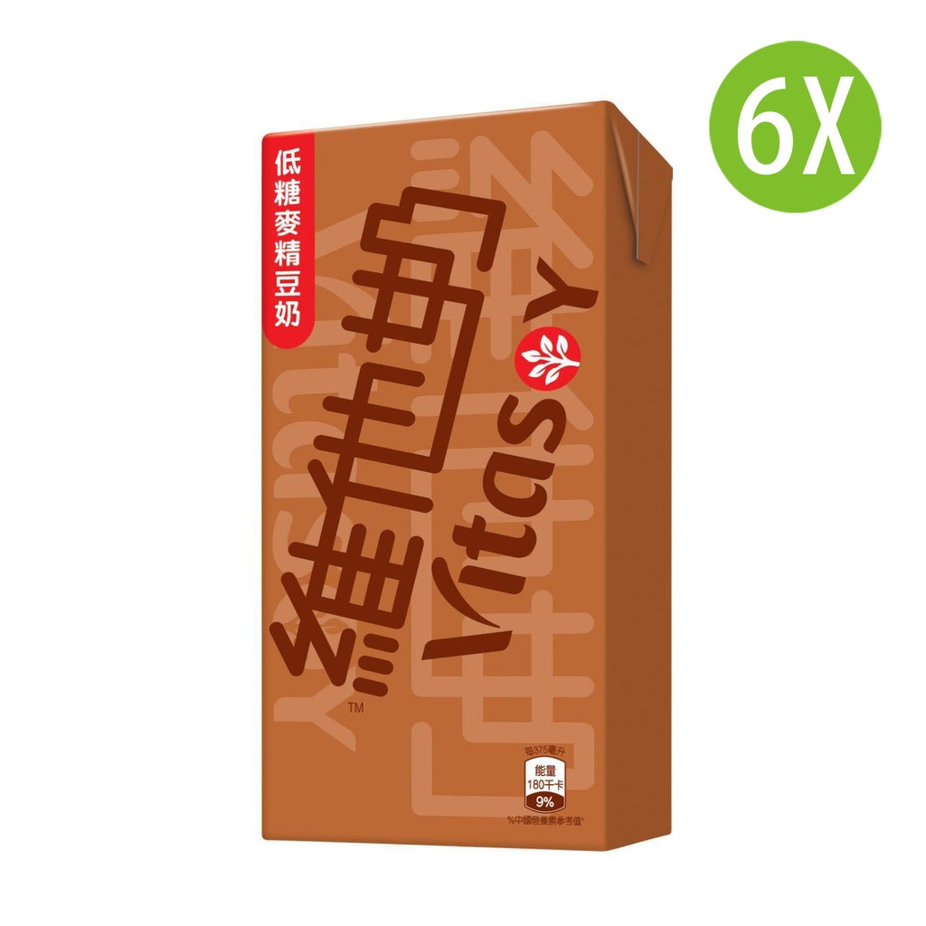 6X 維他奶 麥精低糖豆奶 紙包裝 250mlx6