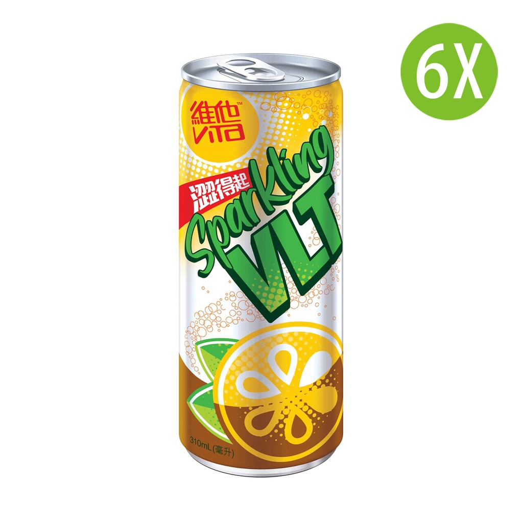 6X 維他 維他氣泡檸檬茶 罐裝 310mlx6