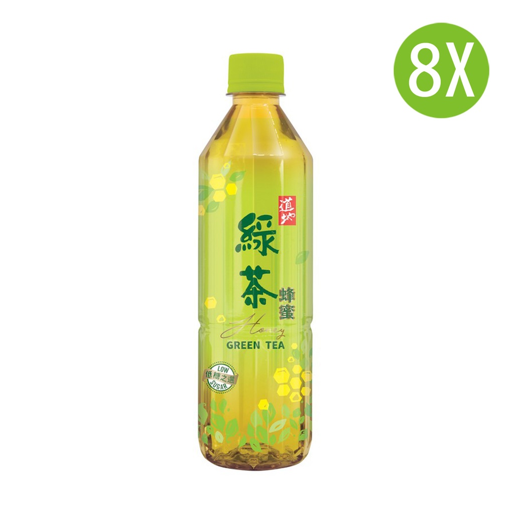 8X 道地 蜂蜜綠茶 膠樽裝 500mlx8