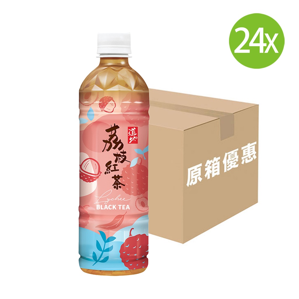 【原箱24支】道地 荔枝紅茶 膠樽裝 500mlx24