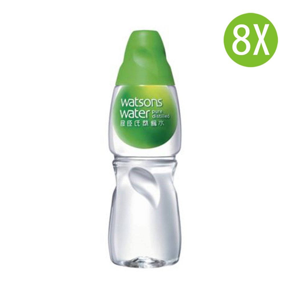 8X 屈臣氏 蒸餾水 膠樽裝 430mlx8