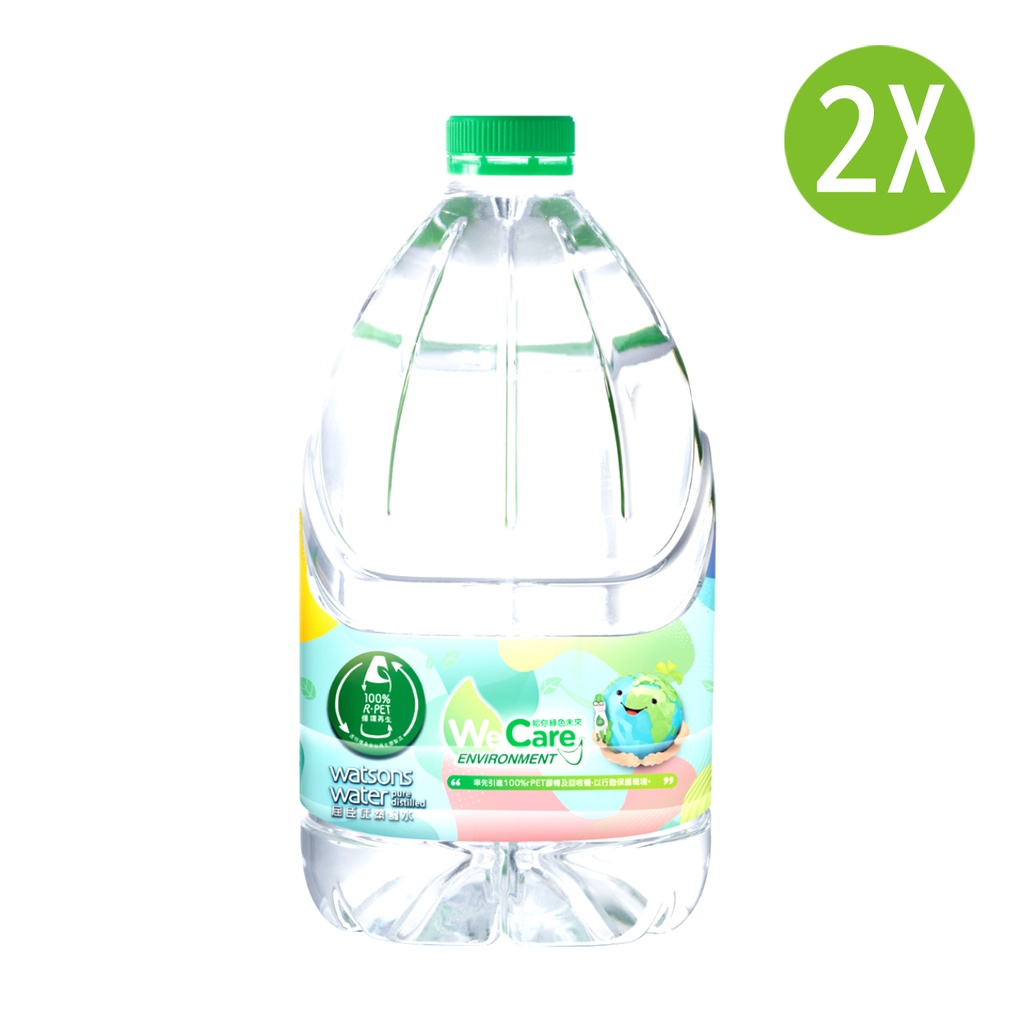 2X 屈臣氏 蒸餾水 膠樽裝 4.5Lx2