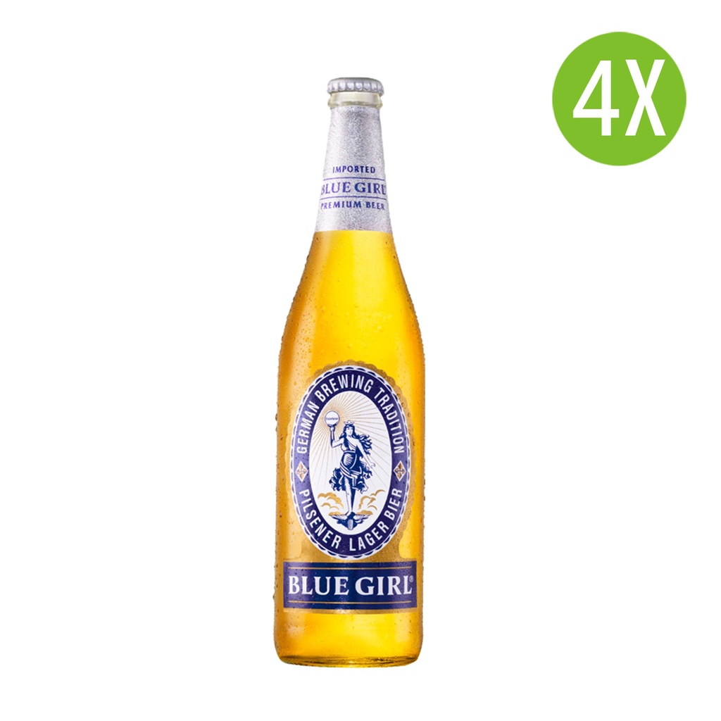 4X 藍妹啤酒 大玻璃樽 640mlx4
