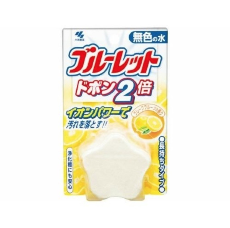 日本廁所芳香除菌消臭星星泡泡 120g (無色柚子香) 有效去除消毒藥水味, 把日本廁所芳香帶到你家