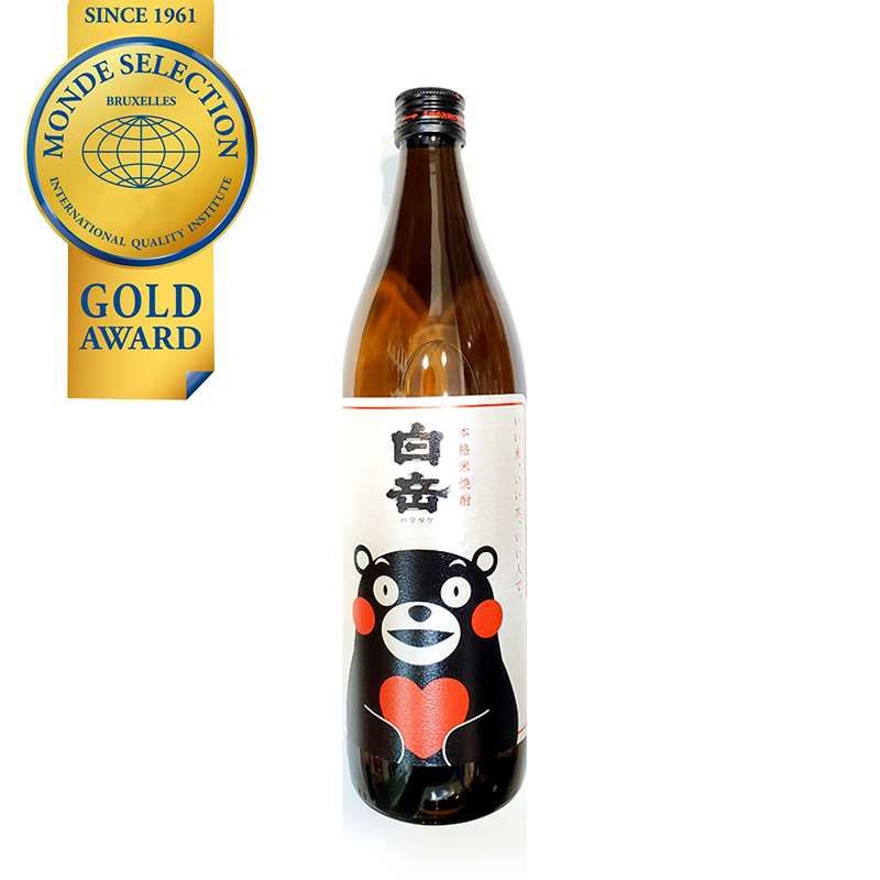 日本製 白岳本格米燒酎 熊本熊 900ml