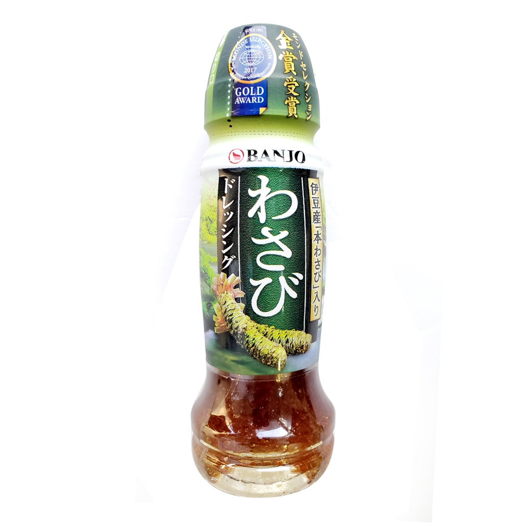日本製  Banjo 日本芥辣醋 山葵醋 沙拉醬 170ml (包裝隨機)
