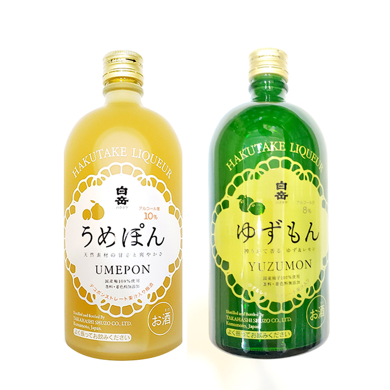 (2) 日本製 白岳柑橘梅酒 + 柚子酒(720ml x 2)