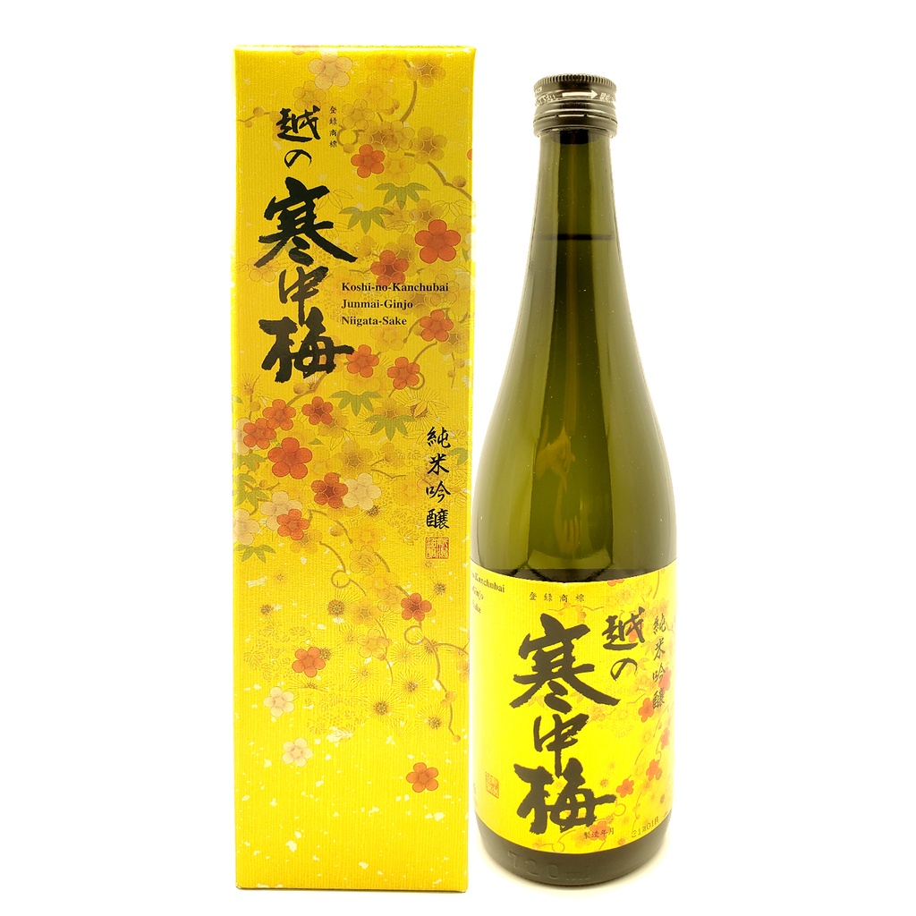 日本清酒 越の寒中梅純米吟醸 新潟米醸 日本製(720ml)