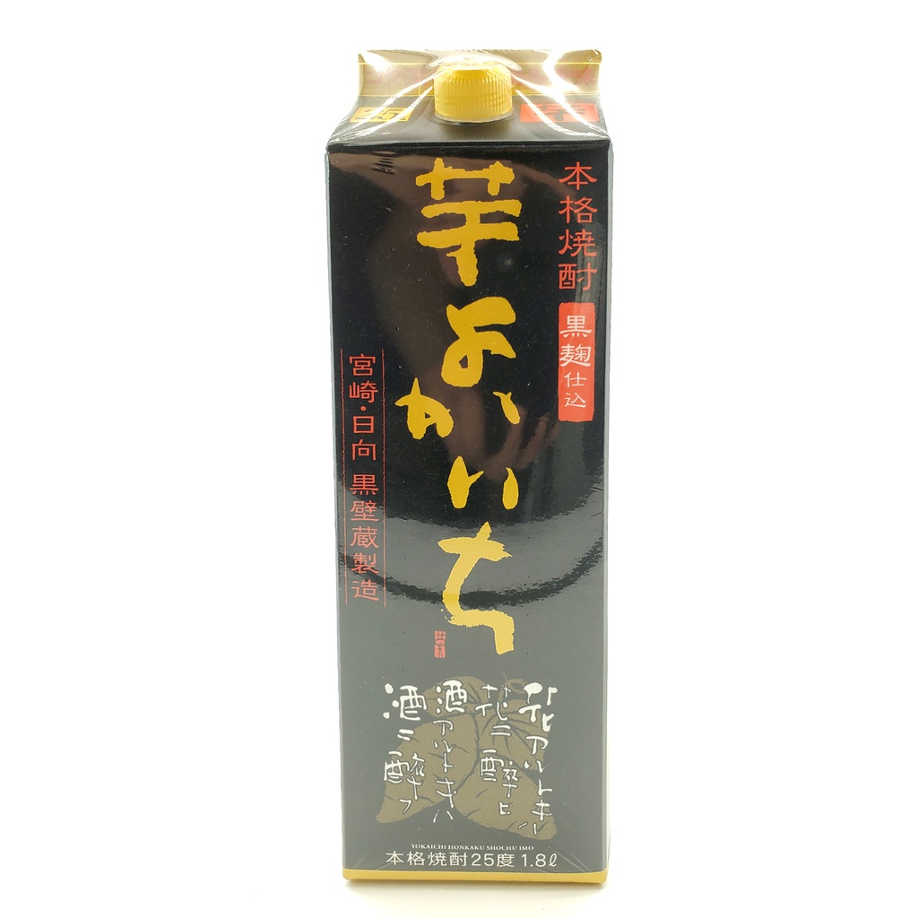 寶酒造 日本製 燒酒 黒壁蔵本格 善一黑芋燒酎 1.8L (包裝隨機)