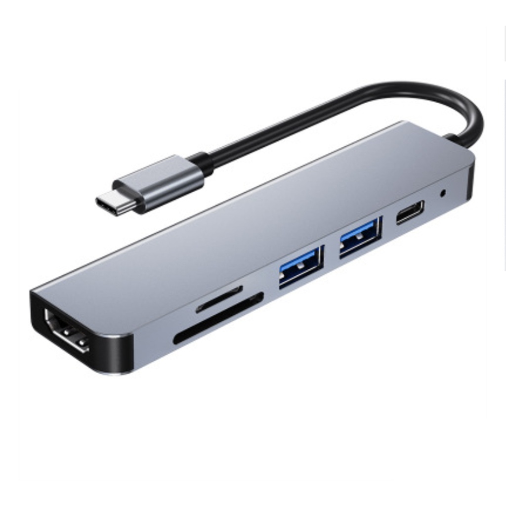 Type C Hub多功能拓展 HUB 4K HDMI高清 USB 六合一拓展塢