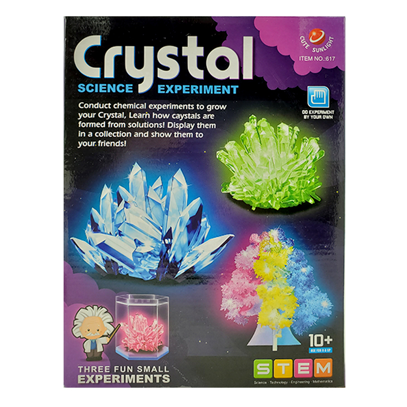 夜光水晶生長實驗套裝 DIY趣味科學實驗 夜光實驗 科學小實驗玩具套裝 水晶種植科學實驗-水晶生長 (包裝隨機)