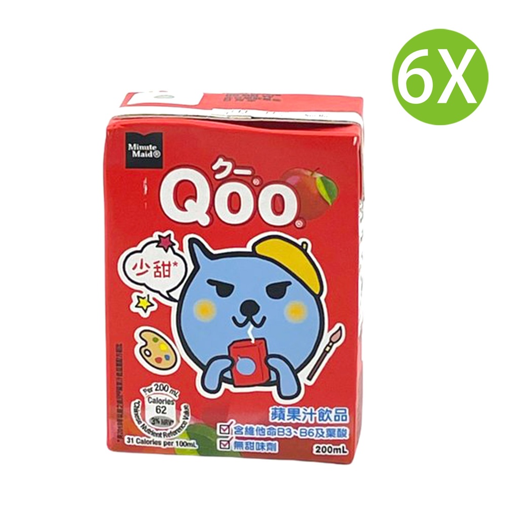 6X QOO 蘋果汁 (200ml x 6)