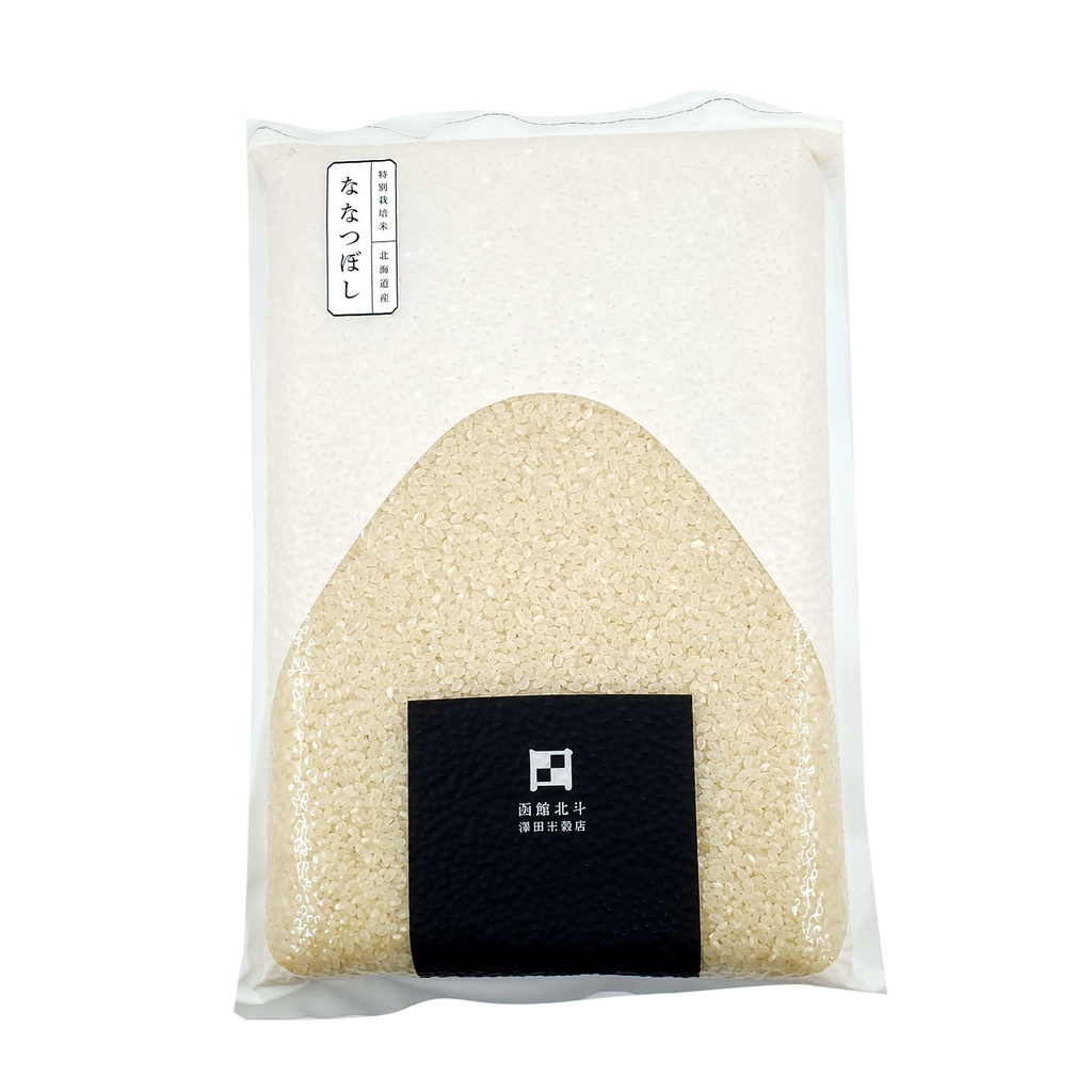 日本米 北海道蘭越町特產七星米 (2kg) 拉鍊平袋包裝 4573412900900