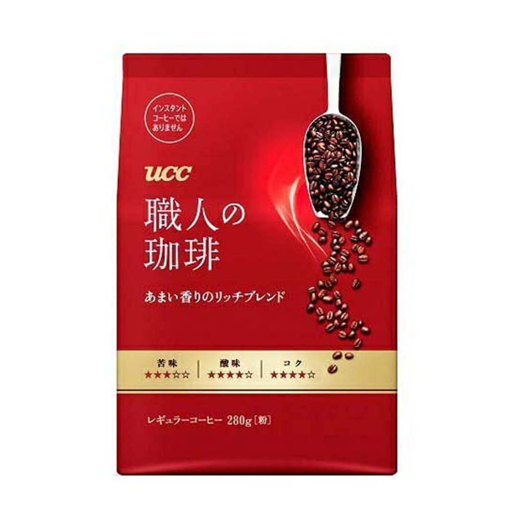 日本製 職人咖啡 咖啡粉 香甜濃郁滋味 (240g) #Ucc Coffee, Ucc 咖啡粉 [紅袋] [364684]