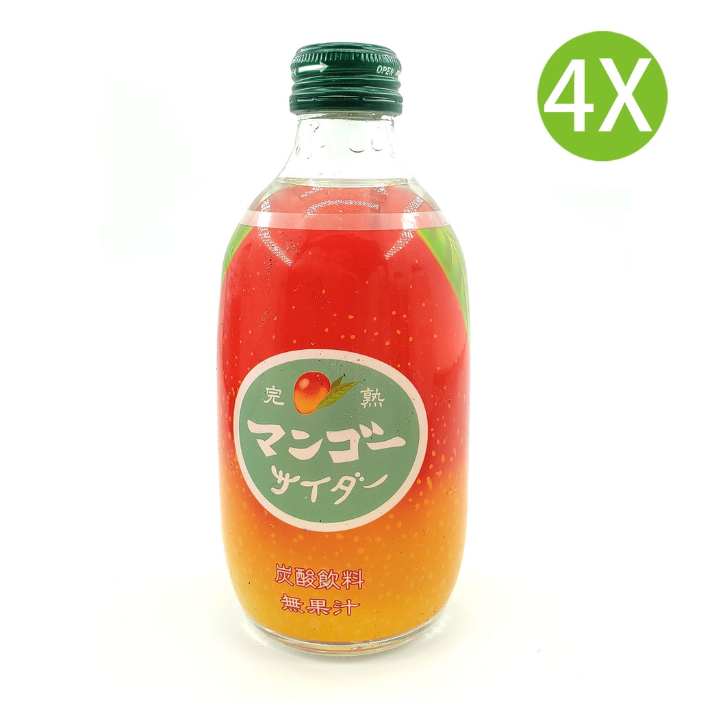 4X 日本製 芒果味梳打水 (300ml x 4)