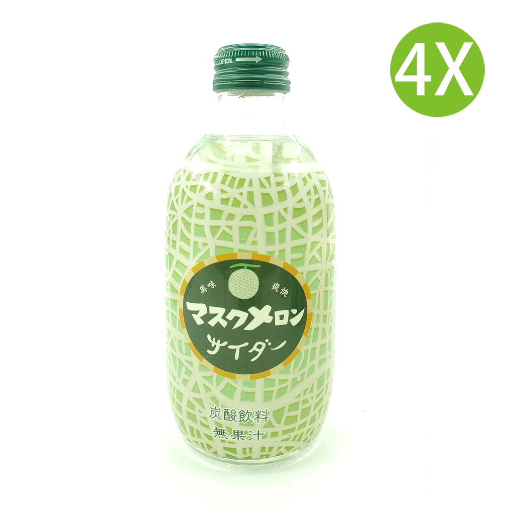 4X 日本製 網狀哈密瓜梳打水 (300ml x 4)