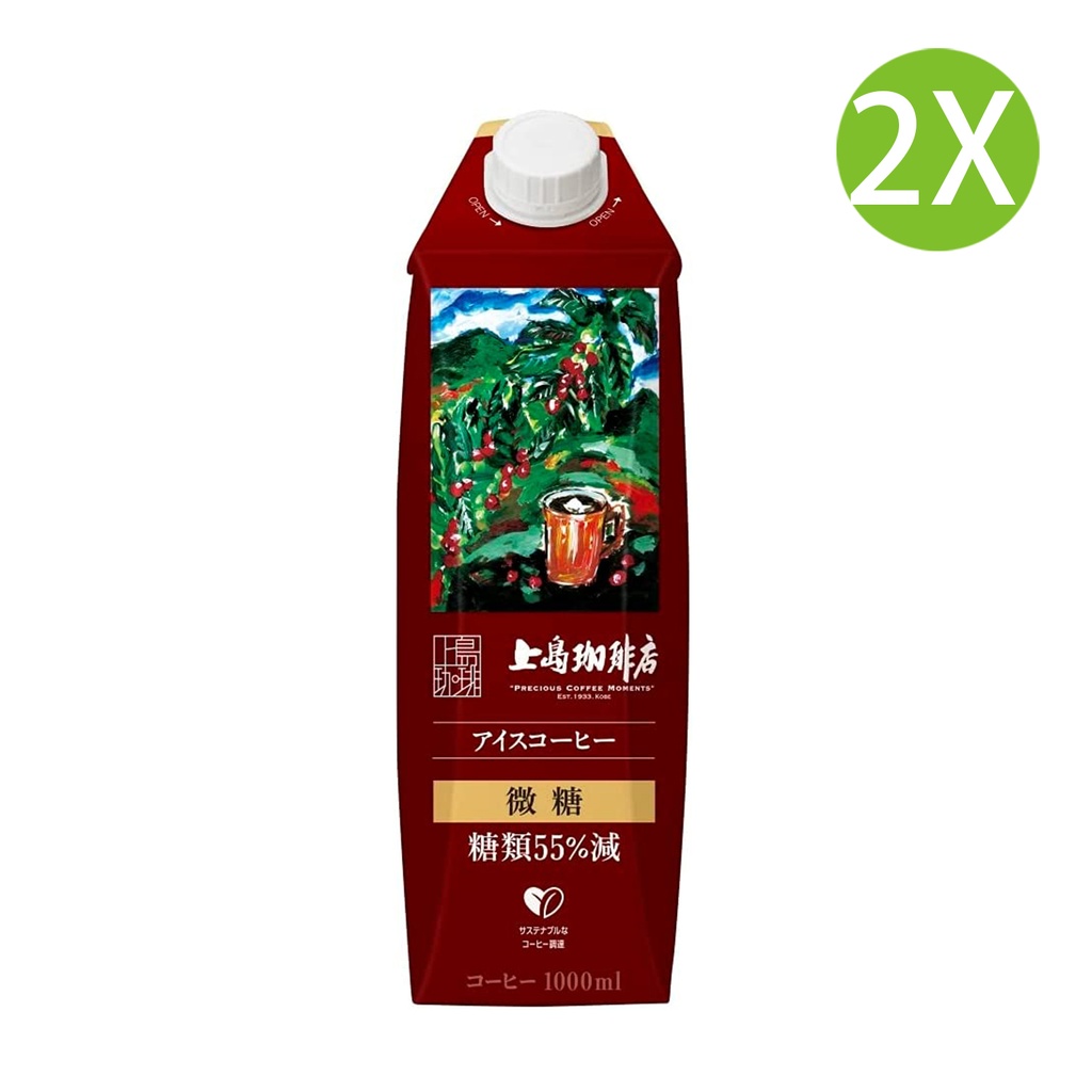 2X 日本製 上島珈琲店 微糖咖啡 (1000ml x 2) #UCC Coffee, UCC 咖啡 [504346]