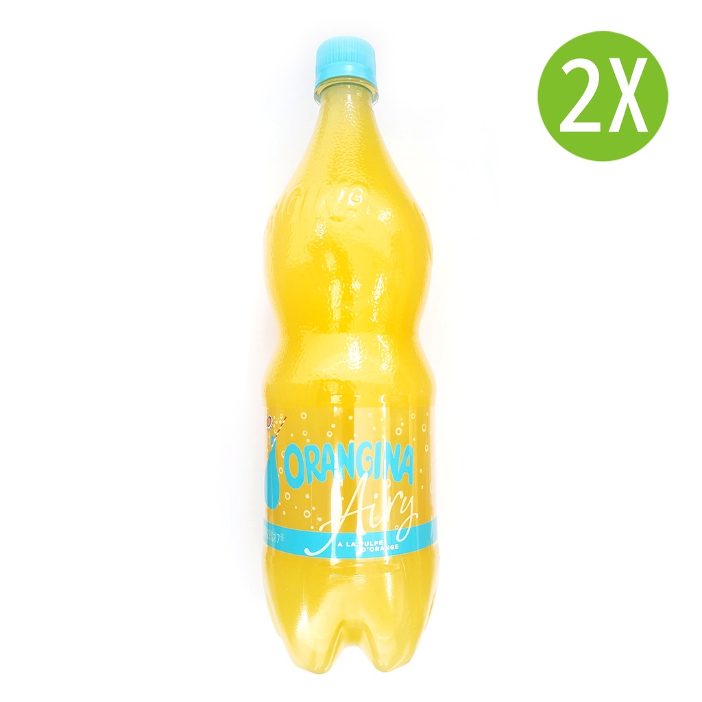 2X 日本製 法國Orangina 1200ml 有氣橙汁 碳酸果汁 (1200ml x 2) [FOA1P] [包裝隨機]