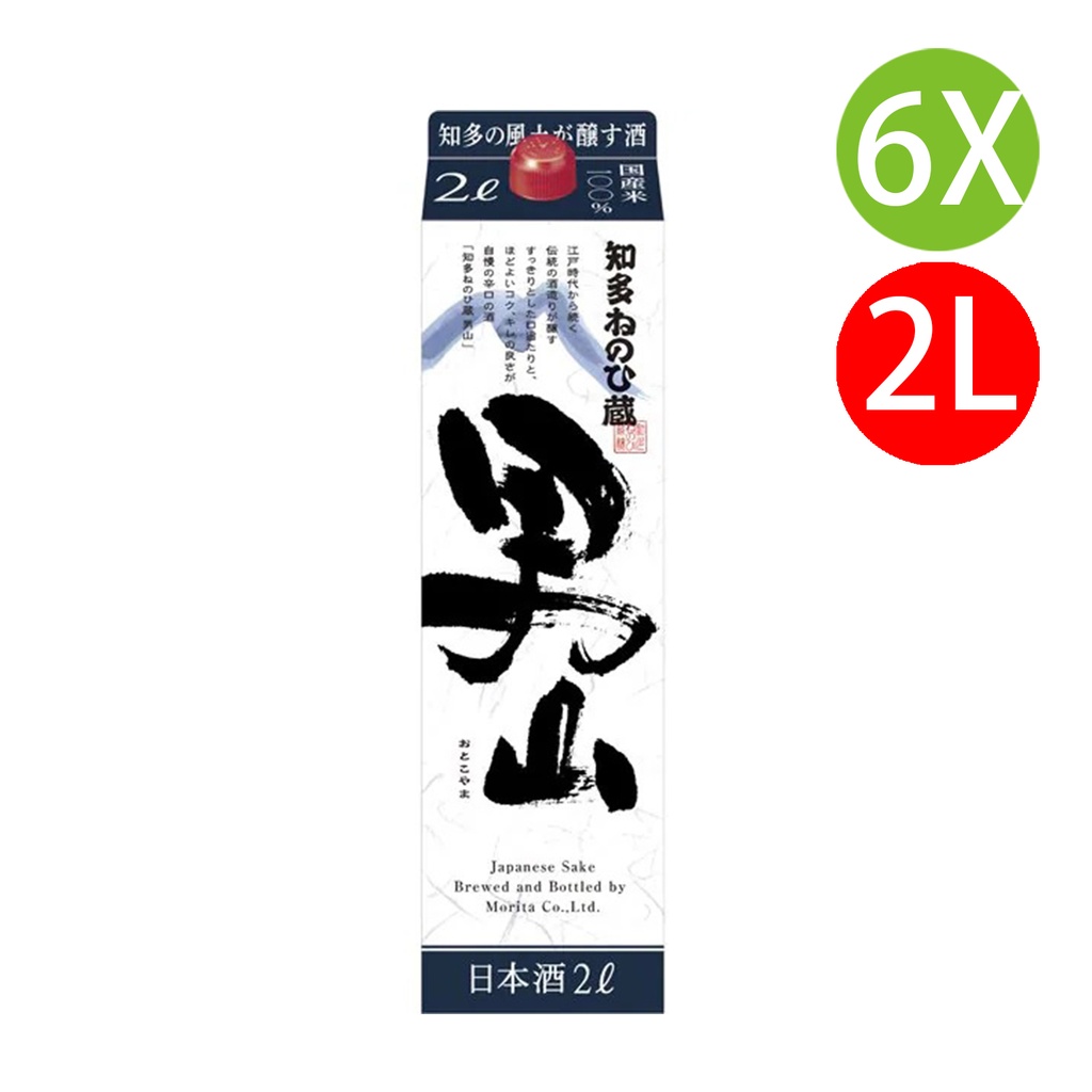 6X 日本製 盛田 知多的珍藏男山清酒 (2L x 6) [原箱] [3031091609] (包裝隨機)