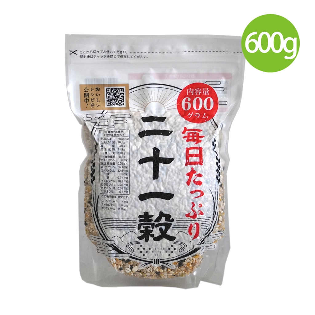 日本製 種商 每日二十一穀雜糧米 600g [14953575129252]