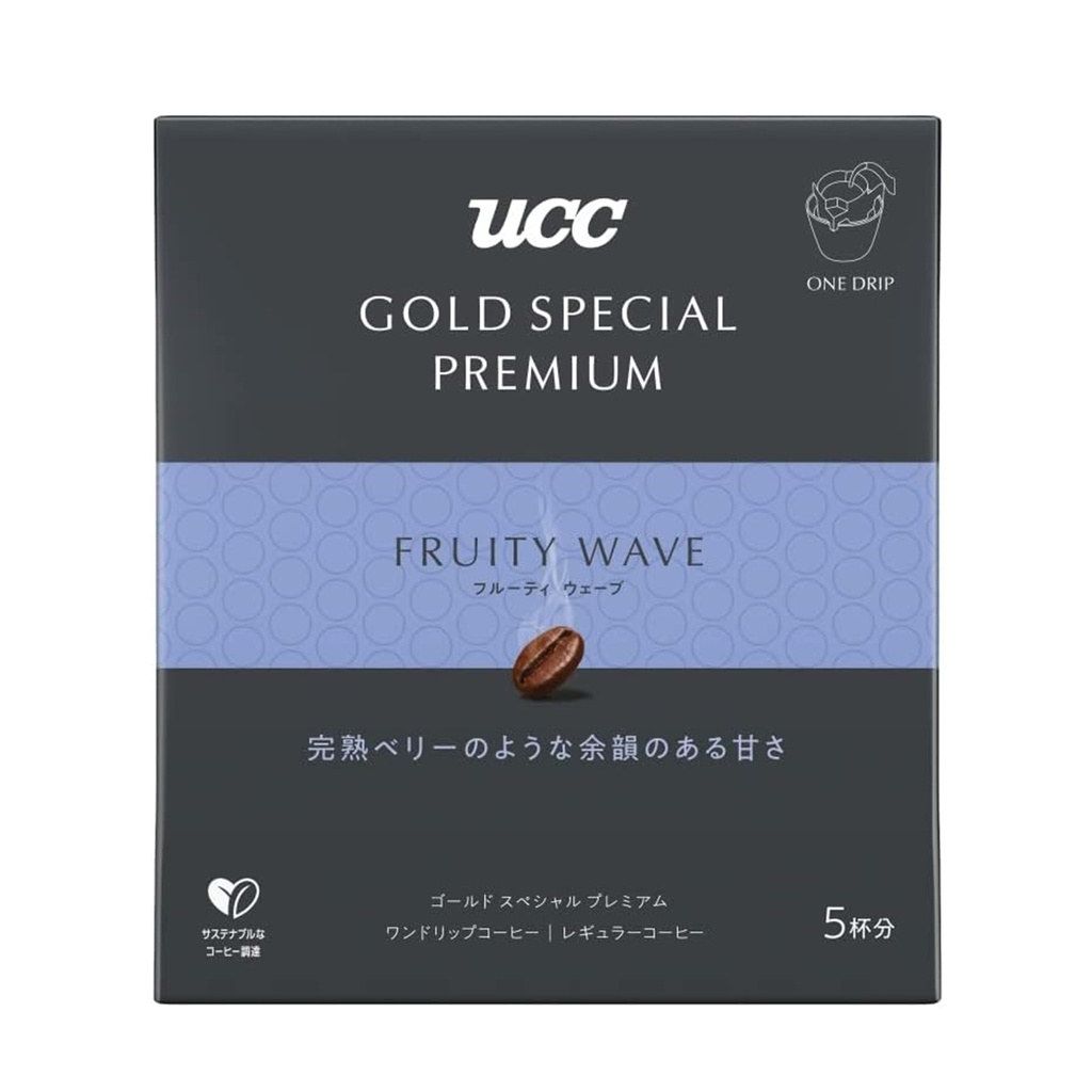 UCC - 日本製 UCC Gold Special Premium [Fruity Wave 水果香] 掛耳咖啡 Ucc 咖啡粉 10g x 7杯(包裝隨機)[351657藍7]