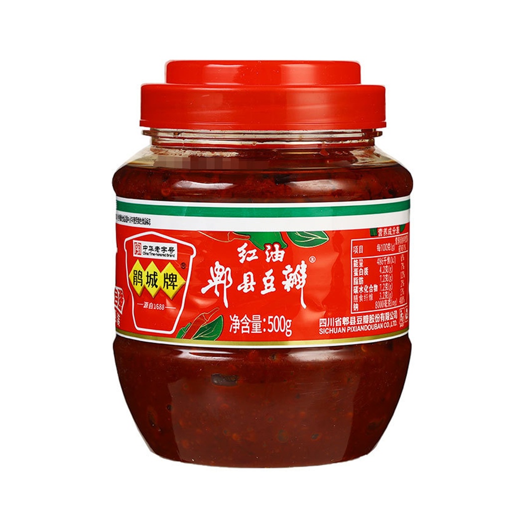 鵑城牌-四川郫縣 紅油豆瓣醬 四川特產豆瓣醬 500g (包裝隨機)