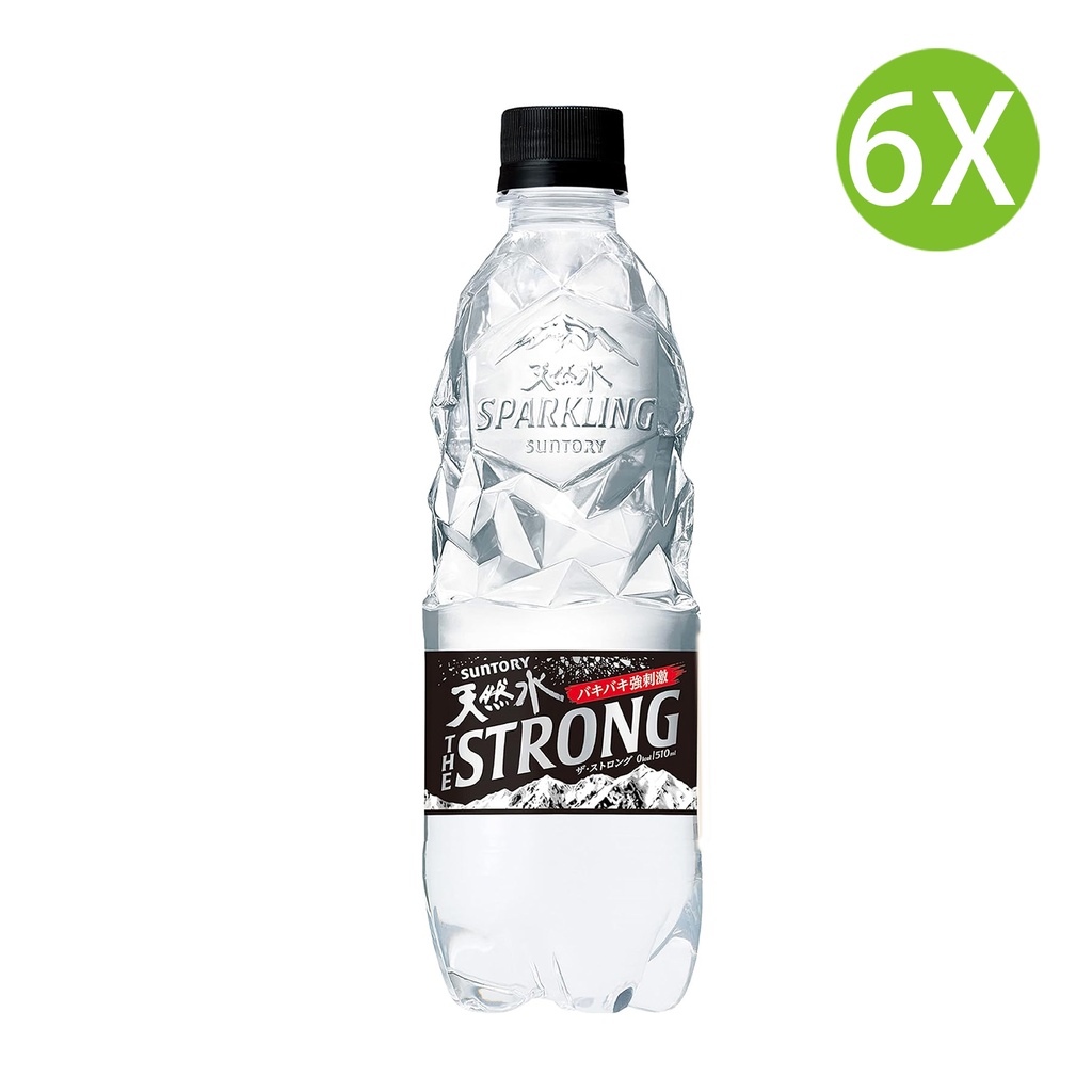 6X 日本製 SUNTORY THE STRONG 天然氣泡水 碳酸水 (500ml x 6) [MWSTK]