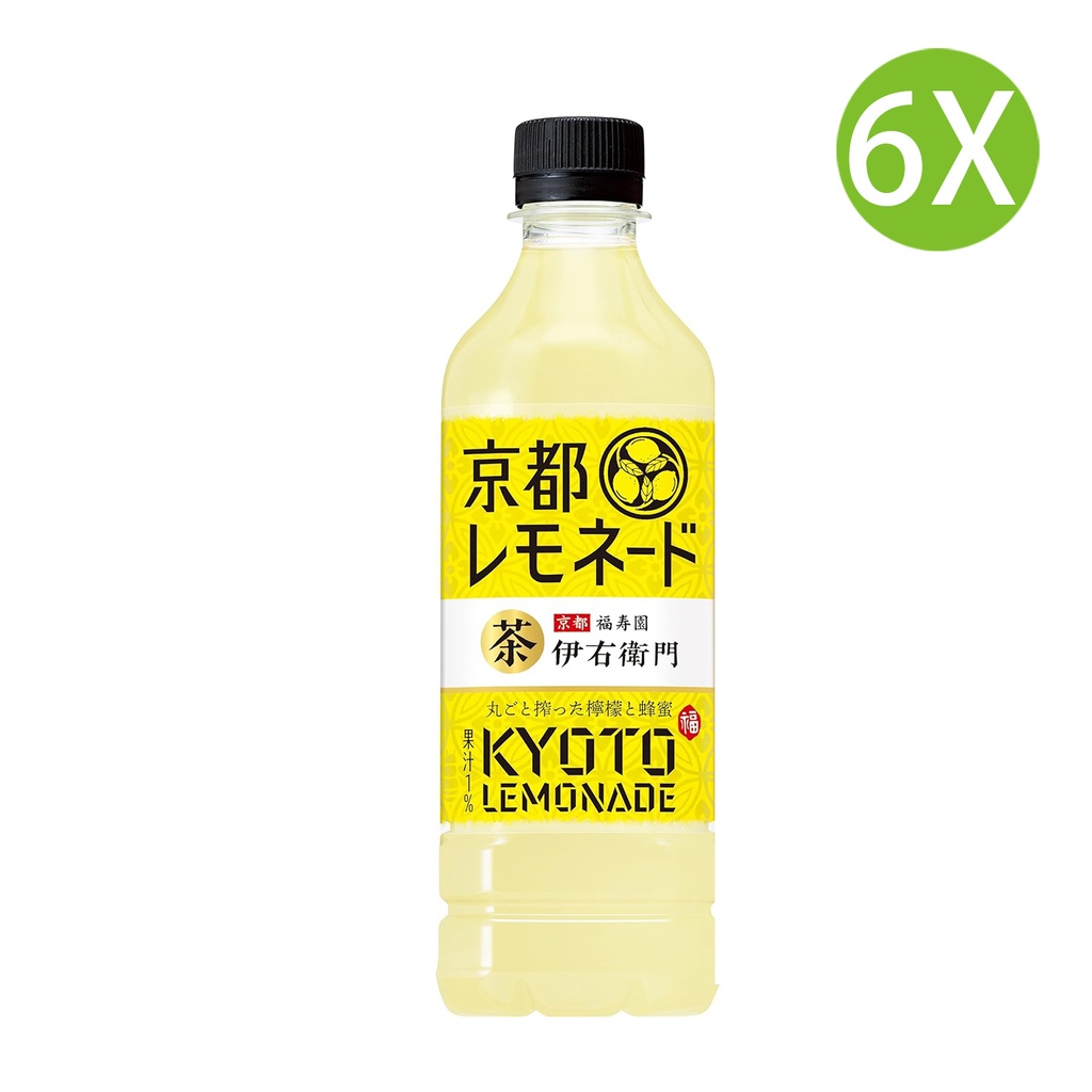 6X 日本製 伊右衛門 京都檸檬水 (525ml x 6) [FEKL5]