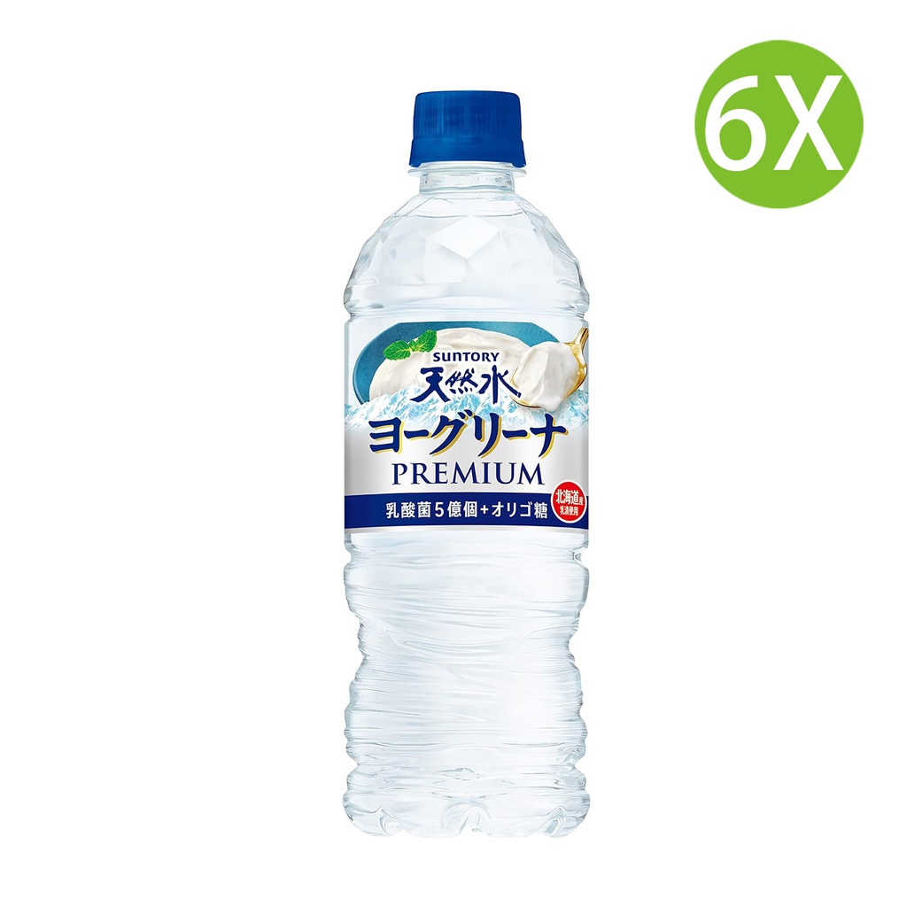 6X 日本製 SUNTORY 天然水乳酸菌味 (540ml x 6) (冷凍兼用) [MWY5A]