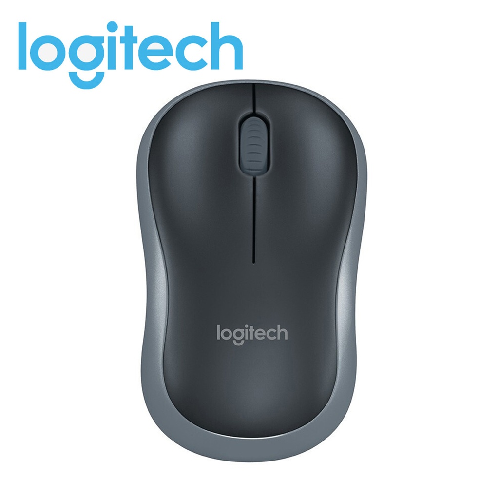 Logitech M185 無線滑鼠 辦公家用遊戲滑鼠  USB充電無綫鼠標 灰色 | 平行進口 (包裝隨機)