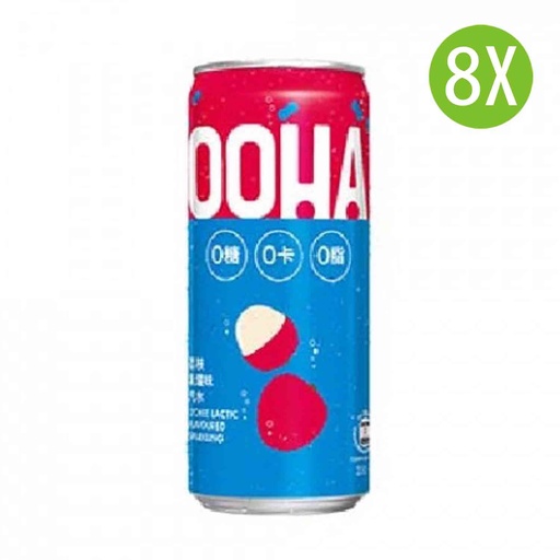 [DKc277x8] 8X OOHA汽水荔枝乳酸味 罐裝 330mlx8