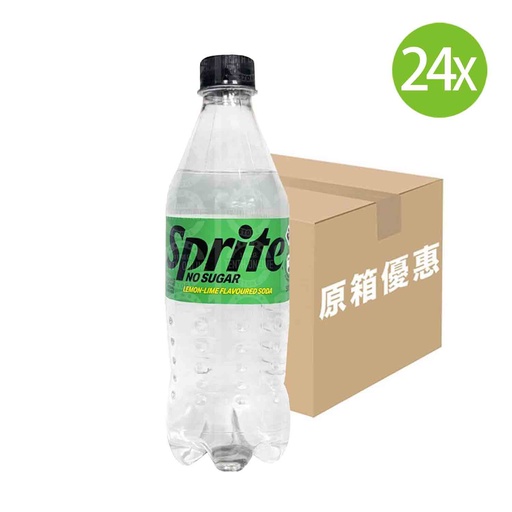 [DKc296] 【原箱24支】雪碧檸檬青檸味汽水 膠樽裝 500mlx24