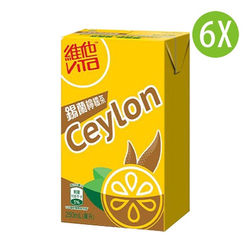 [DKc317x6] 6X 維他 錫蘭檸檬茶 紙包裝 250mlx6