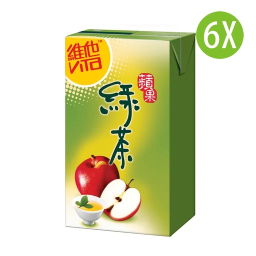 [DKc341x6] 6X 維他 蘋果綠茶 紙包裝 250mlx6