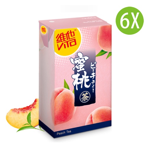 [DKc343x6] 6X 維他 日式蜜桃茶 紙包裝 250mlx6