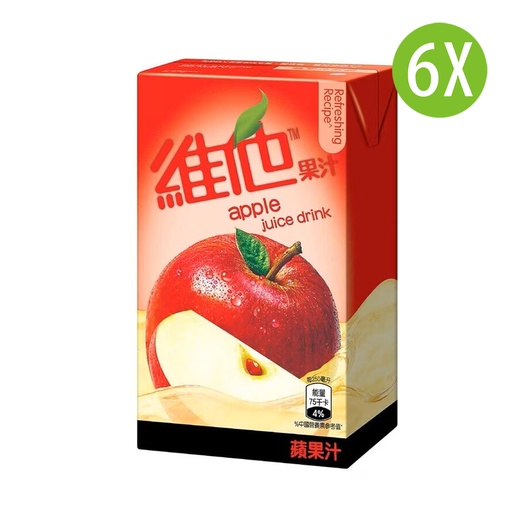 [DKc345x6] 6X 維他 蘋果汁 紙包裝 250mlx6