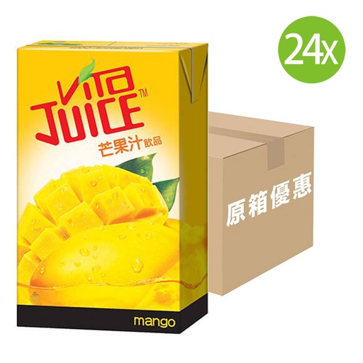 [DKc348] 【原箱24包】 維他 芒果汁飲品 紙包裝 250mlx24