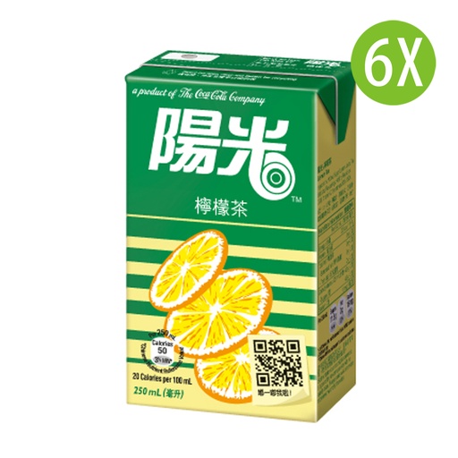 [DKc361x6] 6X 陽光 檸檬茶 紙包裝 250mlx6