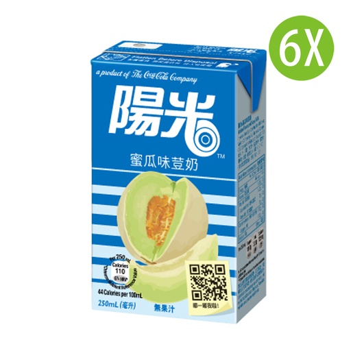 [DKc363x6] 6X 陽光 蜜瓜味荳奶 紙包裝 250mlx6