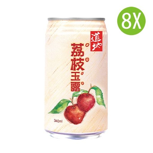 [DKc377x8] 8X 道地 荔枝玉露 罐裝 340mlx8
