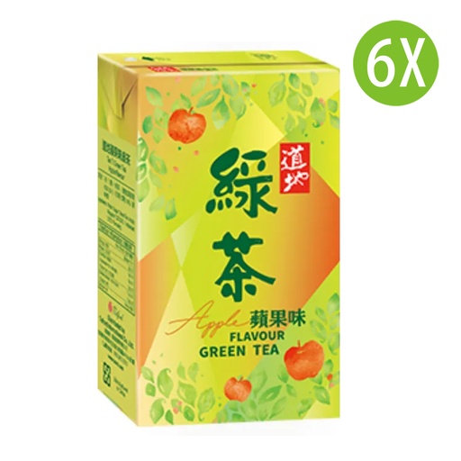 [DKc411x6] 6X 道地 蘋果綠茶 紙包裝 250mlx6