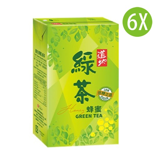 [DKc413x6] 6X 道地 蜂蜜綠茶 紙包裝 250mlx6