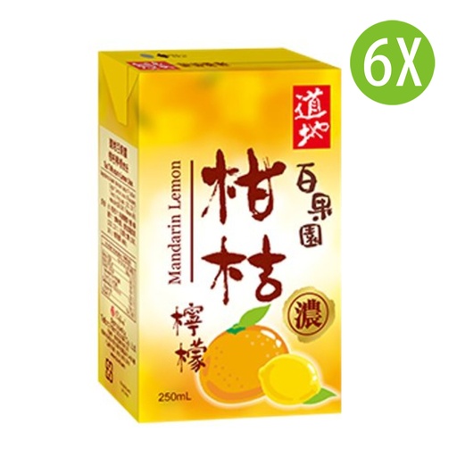 [DKc415x6] 6X 道地 柑桔檸檬 紙包裝 250mlx6