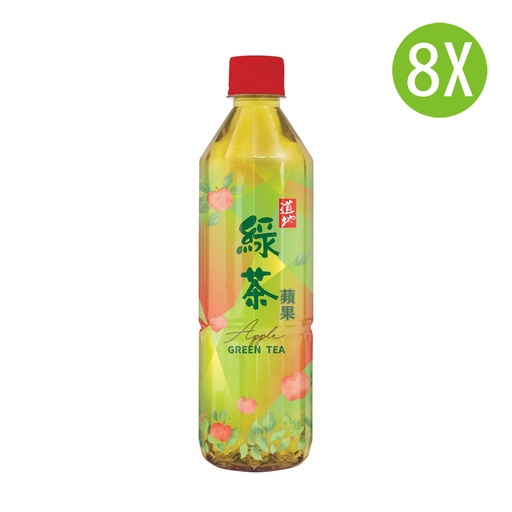 [DKc425x8] 8X 道地 蘋果綠茶 膠樽裝 500mlx8