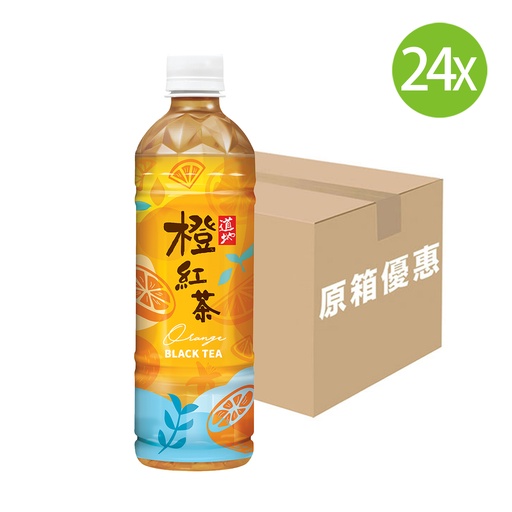 [DKc436] 【原箱24支】道地 橙紅茶 膠樽裝 500mlx24