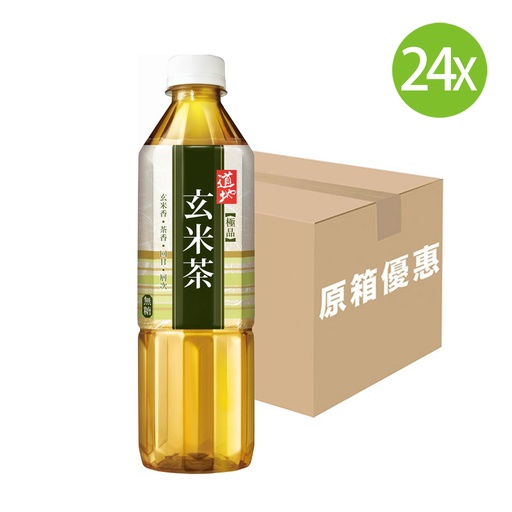 [DKc442] 【原箱24支】道地 極品玄米茶 膠樽裝 500mlx24