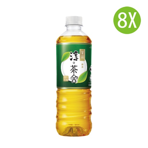 [DKc451x8] 8X 淳茶舍 銀毫茉莉綠茶飲料 無糖 500mlx8